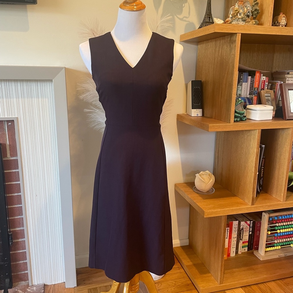 V neck A line eggplant mm La fleur